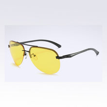 Load image into Gallery viewer, Men Polarized Nightglasses Oval Alloy Big Box Sun Glasses