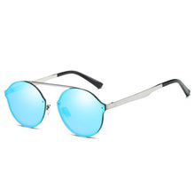 Load image into Gallery viewer, Fashion Design Mirror Lens Men  Metal Frame Round Sun Glasses