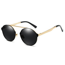 Load image into Gallery viewer, Fashion Design Mirror Lens Men  Metal Frame Round Sun Glasses