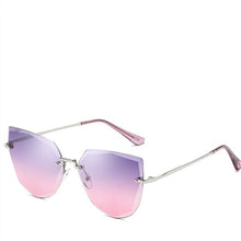 Load image into Gallery viewer, Asilkaroad Ladies fashion personality without borders the cat's eye sunglasses