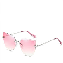 Load image into Gallery viewer, Asilkaroad Ladies fashion personality without borders the cat's eye sunglasses