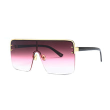 Load image into Gallery viewer, Big Frame Gradient Oversized Flat Top Square Sunglasses
