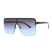Load image into Gallery viewer, Big Frame Gradient Oversized Flat Top Square Sunglasses