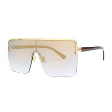 Load image into Gallery viewer, Big Frame Gradient Oversized Flat Top Square Sunglasses