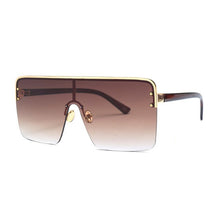 Load image into Gallery viewer, Big Frame Gradient Oversized Flat Top Square Sunglasses