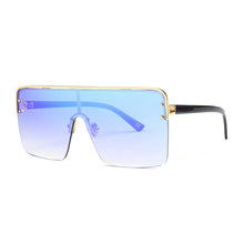 Load image into Gallery viewer, Big Frame Gradient Oversized Flat Top Square Sunglasses