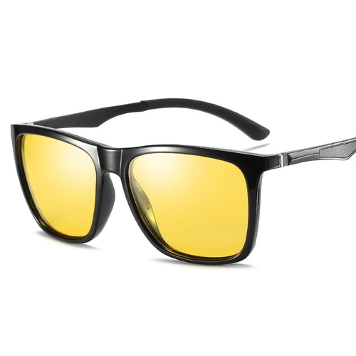 Original Brand Design Sunglasses Men Polarized Square Aluminium  Magnesium Vintage Sunglasses
